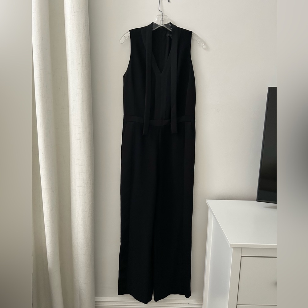 Banana Republic black tuxedo jumpsuit